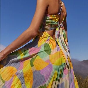 Nwt Astr Plisse Midi Dress